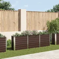 Prolenta Maison Exclusive - Potager surélevé Acier galvanisé 240×40×77 cm Marron