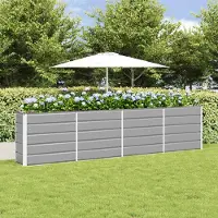 Prolenta Maison Exclusive - Bac à plantes gris clair 320 x 40 x 75 cm en acier