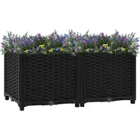 Prolenta Maison Exclusive - Potager surélevé 80 x 40 x 38 cm en polypropylène