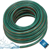 KOTARBAU Tuyau Arrosage PVC 50 m 1/2 Pouce Vert Orange Tuyau D'Arrosage Jardin Renforcé Flexible Durable 4 Couches