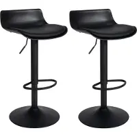 CLP lot de 2 tabourets de bar Aveiro en similicuir