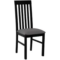 Mirjan 24 Chaise de salle à manger rembourrée DANBURY 1 - noir / gris foncé
