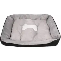 Merco Lit confortable pour chien noir, L