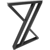 StarTech.com Lot de 2 pieds de table - Forme en X - Hauteur 70 cm - Style industriel - Avec vis - Pour table DIY, bureau, bar