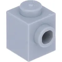 LEGO 150x brique 1x1 gris clair avec picots latéraux