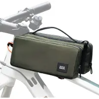 RockBros 2*1L Sac de cadre Sac de rangement avec bandoulière Sac à bandoulière Vert armée