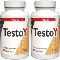 IncHealth GmbH TestoY - 120 capsules (2 x 60 capsules) - pack de 2