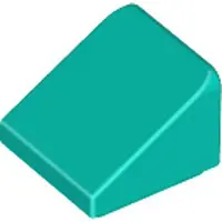 LEGO : 100x briques inclinées/Slope in Dark Turquoise