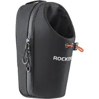 RockBros Sacoche pour guidon de vélo avec porte-bouteille et porte-gobelet d'environ 1,5L Noir
