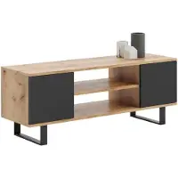 Sonstiges Armoire TV Lowboard Armoire basse Armoire TV Commode Salon Loft 155 cm Gris