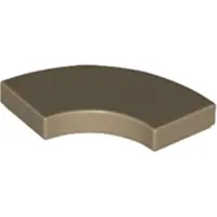 LEGO 2x2 carreaux coin rond 27925 - 100 pièces beige foncé