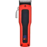 INF Tondeuse à cheveux électrique professionnelle - Sans fil, pour coiffeurs et particuliers Rouge