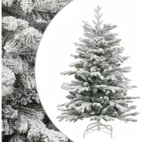 Prolenta Maison Exclusive - Sapin de Noël artificiel pliable, avec effet neige, 150 cm