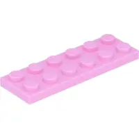LEGO 2x6 planche 3795 - 100 pièces rose clair