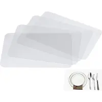 Merkloos Transparent Placemat - Heat Resistant - Durable - 1 Piece - PP - 45 x 30 cm