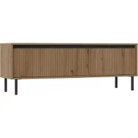 Selsey Osaka - Meuble TV avec 2 tiroirs, imitation chêne Evoke, 140 cm