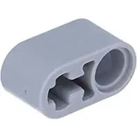 LEGO 10x Technic Poutre 1x2 avec trou de broche et d'axe Gris clair