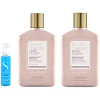 Alfaparf Milano Alfaparf Keratin Therapy Lisse Design Shampooing d'entretien 250 ml + Après-shampooing 250 ml + Huile essentielle Alfaparf SDL 13 ml