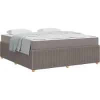 vidaXL Cadre de lit en tissu, couleur taupe, 180 x 200 cm