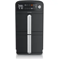Arendo Friteuse à air chaud XXL, Double chambre, Dual Zone, Capacité 11L, 2400 W, 2 tiroirs, Airfryer 3in1, 6 programmes, 8 touches sensitives, Système de convection 3D, Bouton rotatif, Sans BPA