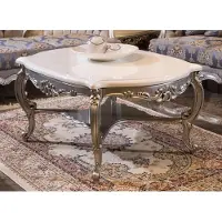 AEA Tables basses Table basse en bois Table d'appoint en bois Salon Baroque Rococo