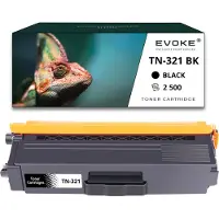 Evoke Toner pour Brother TN321BK-321B TN321BK noir (black) | Remplacement pour HL-L8350CDW MFC-L8850CDW MFC-L8650CDW MFC-L8850CDW