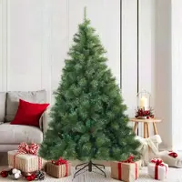 Prolenta Maison Exclusive - Sapin de Noël artificiel pliable vert 180 cm PVC, acier