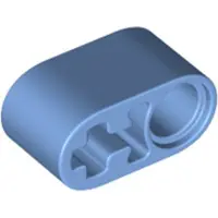 LEGO Technic : 50 poutrelles 1x2, avec broches et trous de fixation, couleur bleu pâle