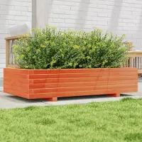 Prolenta Maison Exclusive - Bac à plantes brun ciré 110x60x26,5 cm Bois massif de pin