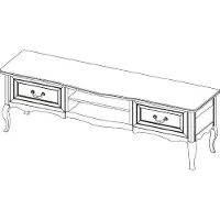 AEA Classique TV Sideboard Véritable bois Commode Board Armoire Commodes Nouveau PR-RTV-D