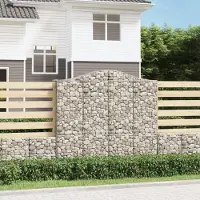 Prolenta Maison Exclusive - Paniers à gabions arqués 4 pcs 200x50x180/200 cm Fer galvanisé
