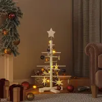 vidaXL Design New Sapin de Noël en bois à décorer 75 cm Pin massif - Sapins de Noël artificiels Möbel2025 CHY3808777 1parcel
