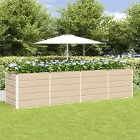 Prolenta Maison Exclusive - Bac à plantes Ivoire 240 x 80 x 75 cm Acier