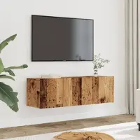 Prolenta Maison Exclusive - Meubles TV 2 pièces aspect bois ancien 100x30x30 cm