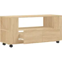 Syfax Meubles TV chêne sonoma 102x34,5x43 cm bois d'ingénierie