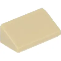 LEGO : 50x Schrägstein / Pente 1x2 30°, Beige