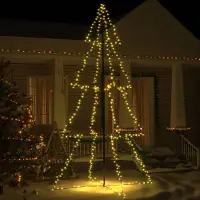 vidaXL Élégant-Stil Arbre de Noël en forme de cône 360 LED Intérieur Extérieur 143x250 cm FR58593