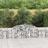 Prolenta Maison Exclusive - Paniers à gabions arqués 8 pcs 300x30x60/80 cm Fer galvanisé