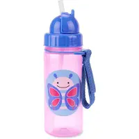Skip Hop Mug Zoo avec paille PP sans PVC ni BPA Papillon 12m+