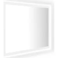 Syfax Miroir à LED de salle de bain Blanc 60x8,5x37 cm Acrylique