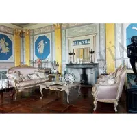AEA Canapé Set 2+1+1 Canapés Garniture Fauteuil Style Baroque Groupe Canapé Italie Meubles Nouveau