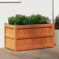 Prolenta Maison Exclusive - Bac à plantes brun ciré 90x50x50 cm Bois massif Pin