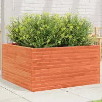 Prolenta Maison Exclusive - Jardinière cire marron 90x90x46 cm bois de pin massif