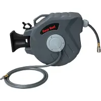 Wolketon Enrouleur de tuyau pneumatique automatique raccord 1/4" Enrouleur de tuyau mural Enrouleur de tuyau 20m