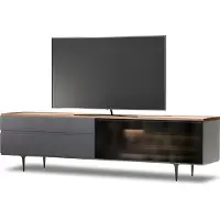 AEA Elégant lowboard en bois brun pour téléviseur et multimédia