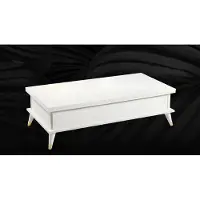 Xl Moebel Gmbh Blanc Table basse Table de salle à manger extensible Table en bois Marron