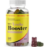 Glory Products OÜ GLP-1 Veelo Booster Gommes aux fruits | Ton soutien savoureux | Convient aux hommes et aux femmes | 60 gommes aux fruits par paquet