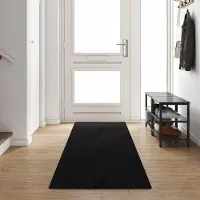 Syfax Tapis Couloir Noir 80 x 400 cm