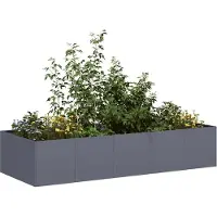 Prolenta Maison Exclusive - Jardinière anthracite 200x80x40 cm en acier