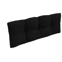 Pokar Coussin pour palette avec belle surpiqûre, Taille:Coussin arrière 120 x 40, Couleur:Noir - Imperméable
